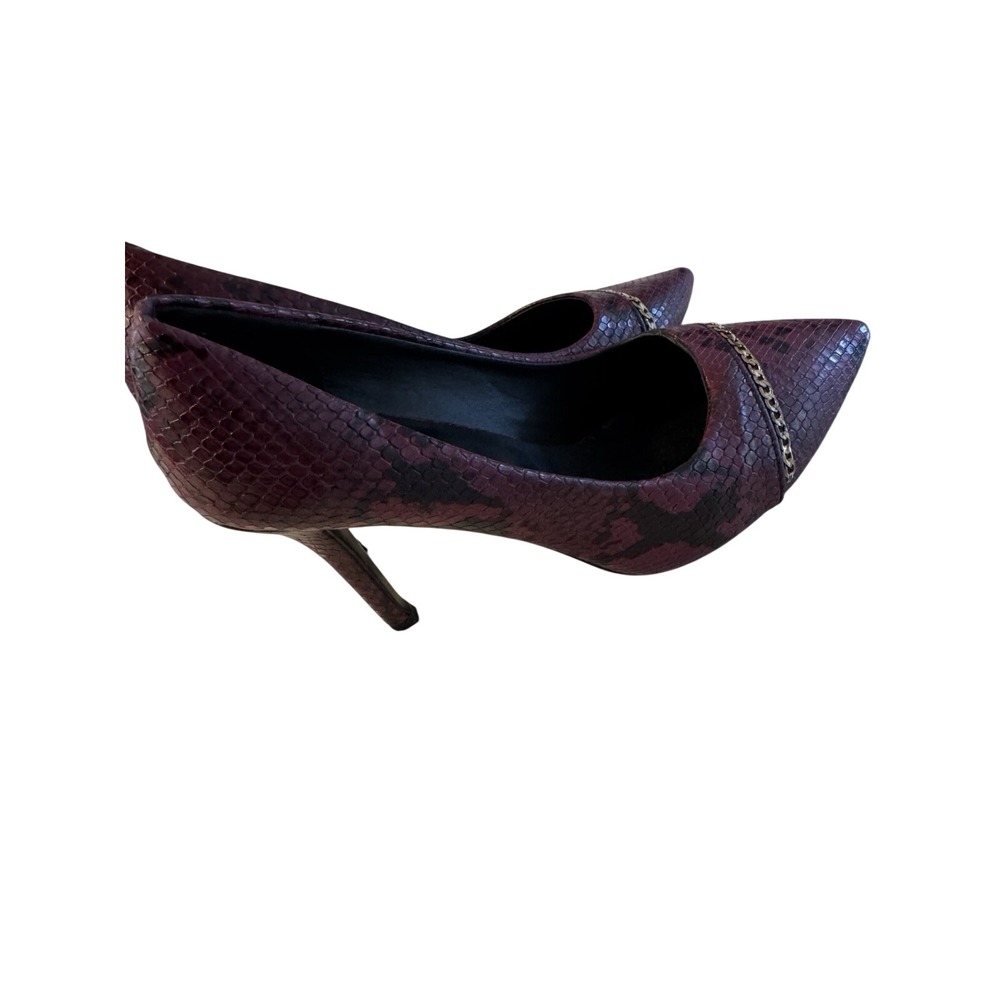 Versace 19-69 Abbigliamento Sportivo Size 10 Snakeskin Heels